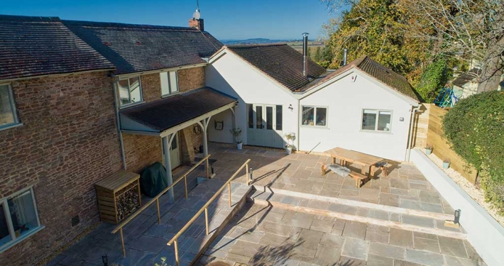 Grove Wood Cottages Rear Terrace