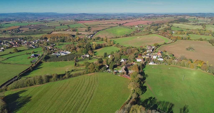 Drone View of Upton Bishop